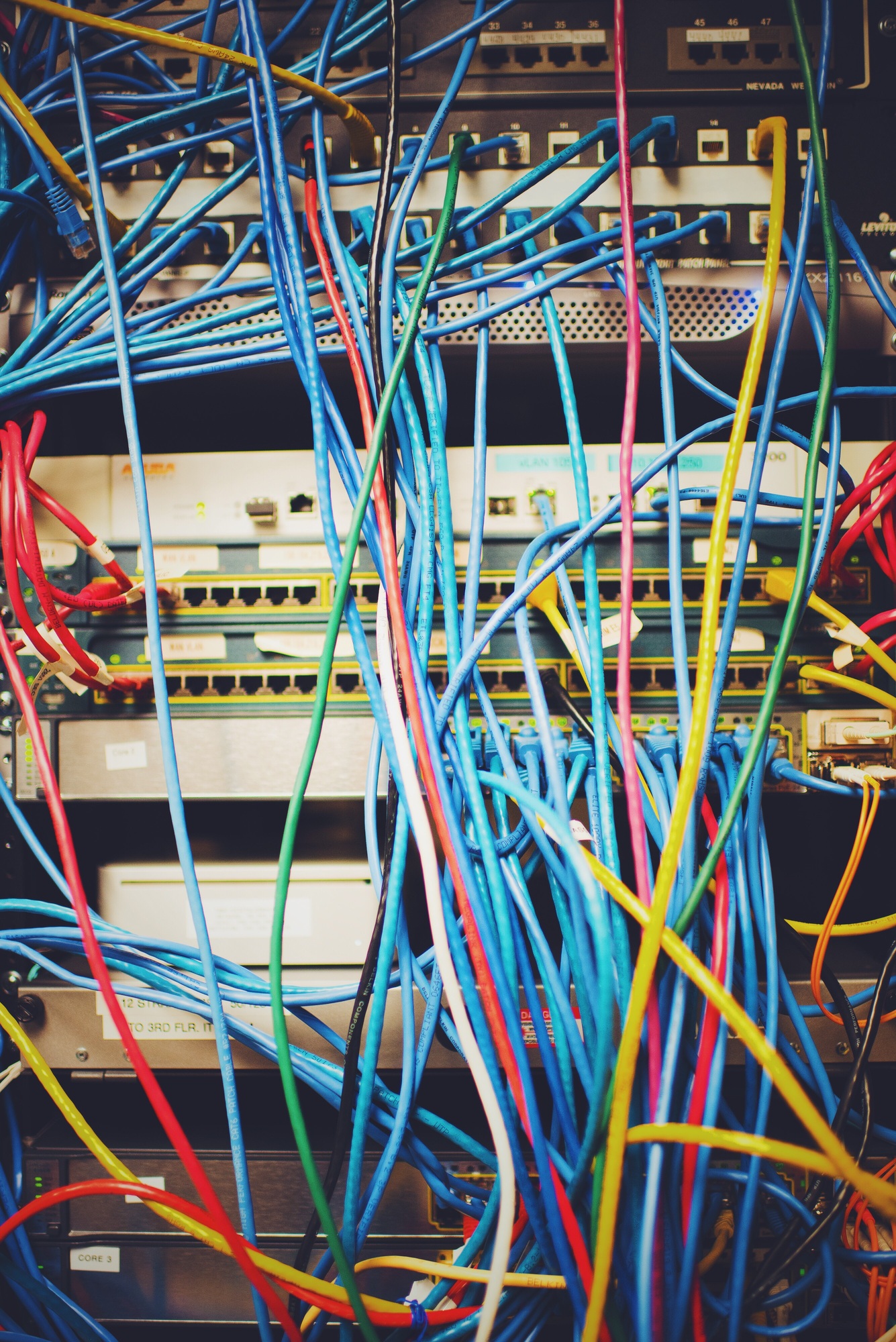 Network cables at office